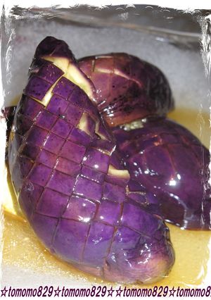 ☆レンジで５分❤色鮮やかなナスの煮浸し☆-レシピのメイン写真