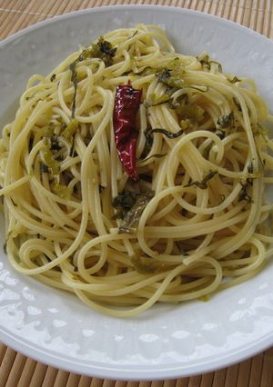 高菜漬けで旨みアップ↑↑ ペペロンチーノ-レシピのメイン写真