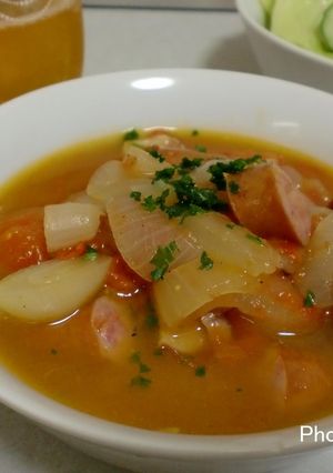 簡単トマトスープ（＾＾！-レシピのメイン写真