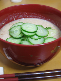 *レンジ1分と市販つゆで冷や汁*-レシピのメイン写真