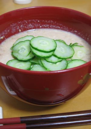 ＊レンジ1分と市販つゆで冷や汁＊-レシピのメイン写真