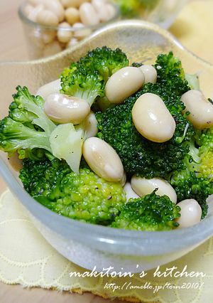 ブロッコリーと豆のごま塩サラダ-レシピのメイン写真