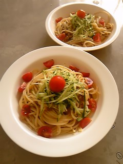 *納豆&なめたけの簡単冷製パスタ*-レシピのメイン写真
