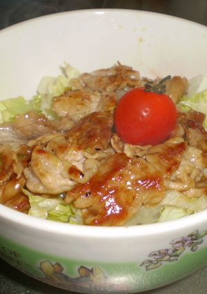 夏休みのお昼に塩だれ豚丼☆-レシピのメイン写真