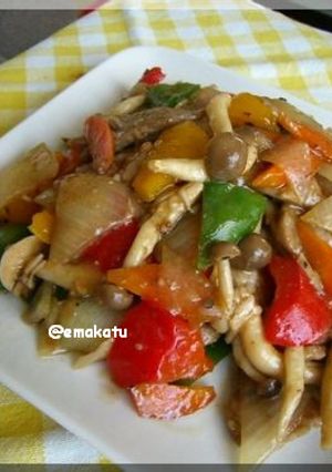 豚と夏野菜のカラフル中華炒め-レシピのメイン写真