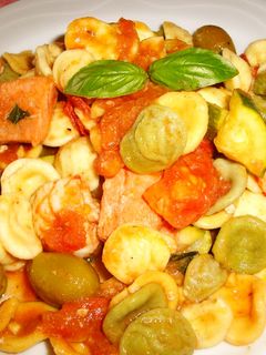 海老と鮭のトマトソースパスタ-レシピのメイン写真