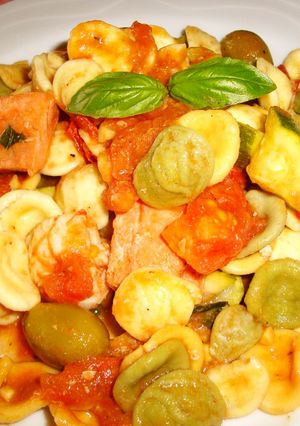 海老と鮭のトマトソースパスタ-レシピのメイン写真