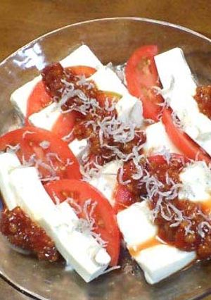 豆腐とトマトのちりめん味噌のっけ盛り-レシピのメイン写真