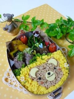 そぼろ弁当(キャラ弁)-レシピのメイン写真