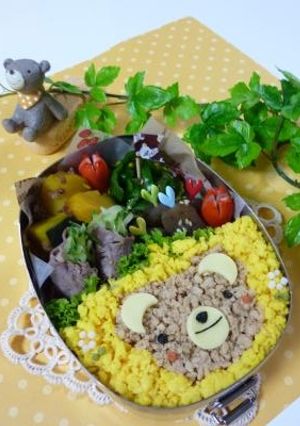 そぼろ弁当（キャラ弁）-レシピのメイン写真
