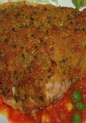 鳥ももの香草パン粉焼き　カレー風味-レシピのメイン写真
