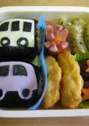 ❤キャラ弁❤男の子が喜ぶ車おにぎり弁当-レシピのメイン写真