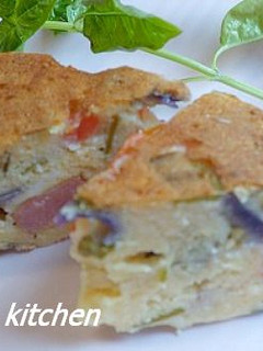 夏野菜のおからケーキ・ケークサレ風-レシピのメイン写真