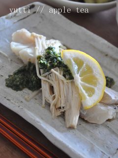 たらのレンジ蒸し香味ソースがけ-レシピのメイン写真