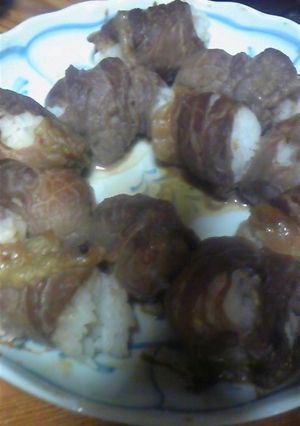超簡単☆肉巻きおにぎり-レシピのメイン写真