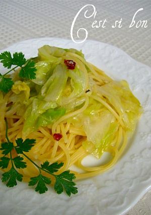 キャベツ・アンチョビ・長ねぎのパスタ-レシピのメイン写真