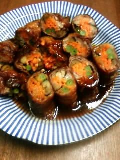~カラフル野菜の肉巻~-レシピのメイン写真