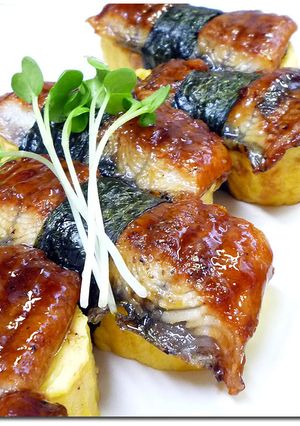 ♪ 鰻玉梅海苔巻き ♪-レシピのメイン写真