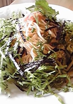 タラコのサラダスパゲッティー　-レシピのメイン写真