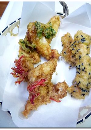 ♪ 三色 ♪ 鶏天-レシピのメイン写真