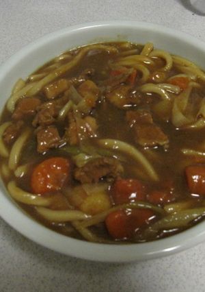 残りのカレーのカレーうどん-レシピのメイン写真