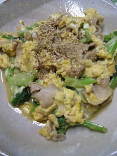 ブロッコリーと豚バラ肉の卵とじ☆-レシピのメイン写真