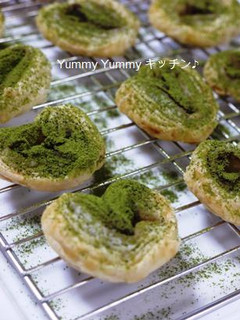 餡子パイ源氏パイ風&抹茶風味♪-レシピのメイン写真
