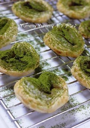 餡子パイ源氏パイ風＆抹茶風味♪-レシピのメイン写真