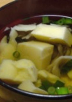 簡単!料亭の味!たまご豆腐でお吸い物-レシピのメイン写真