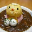 薄焼き卵でひよこのデコカレー