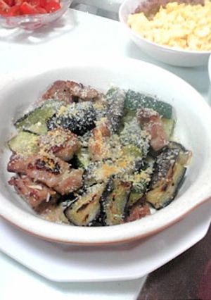 夏野菜と鶏肉のシンプル焼き♪-レシピのメイン写真