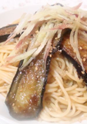庶民派☆茄子と茗荷の冷製パスタ-レシピのメイン写真