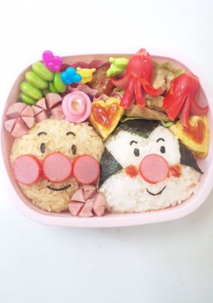 キャラ弁☆アンパンマンとおむすびまん-レシピのメイン写真