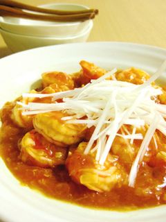 レンジで簡単♪本格えびチリ-レシピのメイン写真