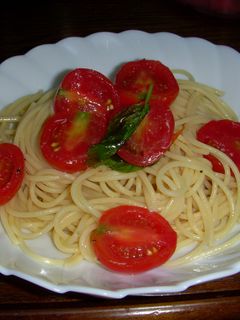 バジルとトマトの冷製パスタ-レシピのメイン写真
