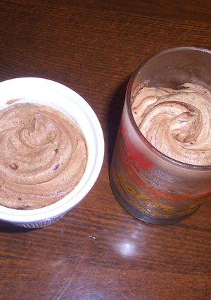 濃厚バナナチョコレートのマーブルムース-レシピのメイン写真