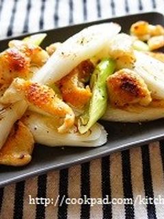鶏皮と長ねぎのカリカリ炒め-レシピのメイン写真