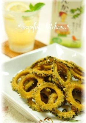 夏はスパイシー! カレー味ゴーヤチップス-レシピのメイン写真