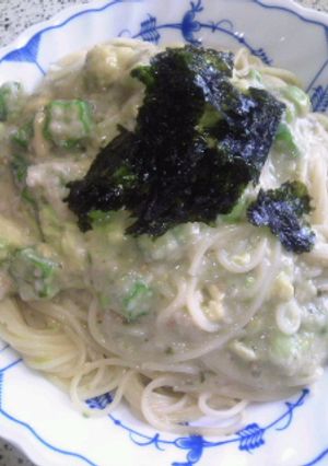 ネバネバとろろぉ～ん♪冷製パスタちゃん-レシピのメイン写真