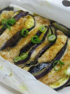 鶏胸肉となすのカレー蒸し-レシピのメイン写真
