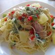 ハワイアンな冷製パスタ