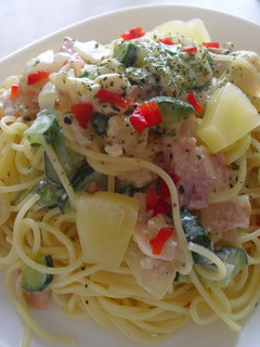 ハワイアンな冷製パスタ-レシピのメイン写真