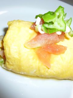 卵1個 レンジで簡単 和風半熟オムレツ-レシピのメイン写真