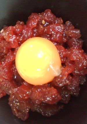簡単♪まぐろユッケ-レシピのメイン写真