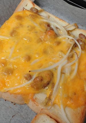 もやし納豆チーズトースト-レシピのメイン写真