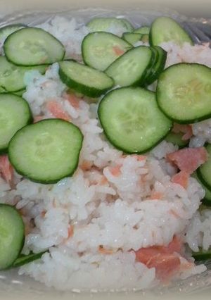 食欲増進☆きゅうり鮭寿司-レシピのメイン写真