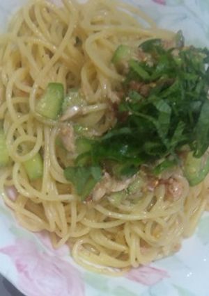 ミニトマトときゅうりの冷製パスタ-レシピのメイン写真
