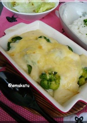豆腐とブロッコリーのホワイトグラタン♡-レシピのメイン写真