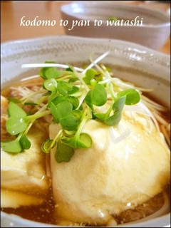 簡単!くずし豆腐のきのこあん-レシピのメイン写真