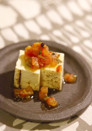 夏バテ父のためのトマトの冷奴：)-レシピのメイン写真